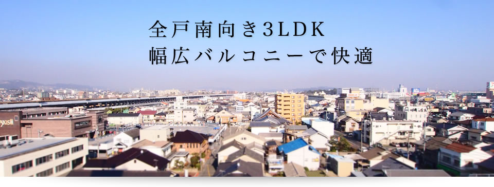 全戸南向き3LDK